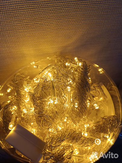 Гирлянда штора на окна