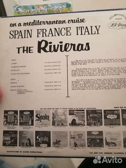 101 Strings–The Rivieras Of Spain France Italy