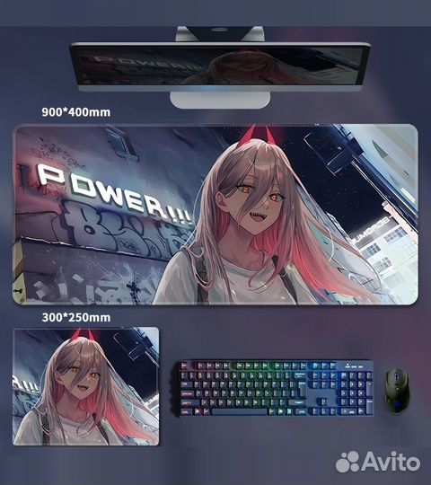 Компьютерный игровой коврик для мыши 900X400X4мм