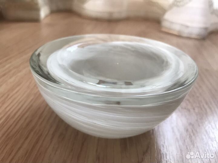 Пепельница подсвечник винтаж стекло