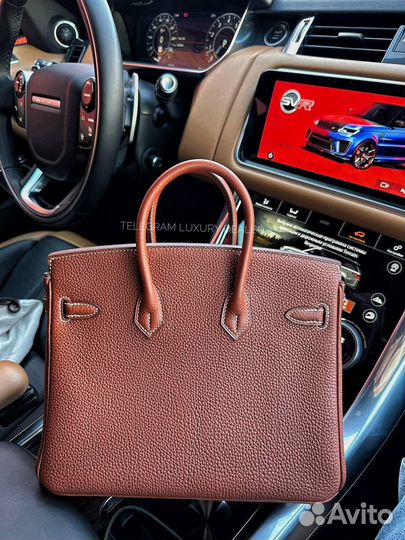 Сумка Hermes Birkin 25 Togo Sienne прожилки