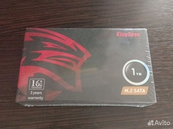 Ssd 1tb m2 SATA kingspec новый на гарантии