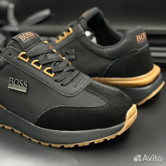 Кроссовки boss весна черные
