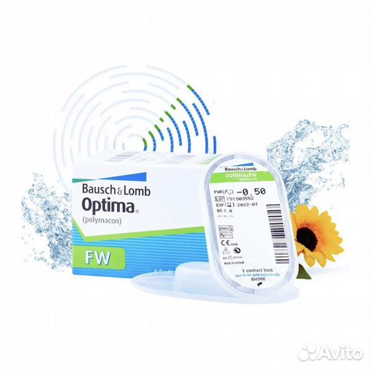 Линзы optima -1,75