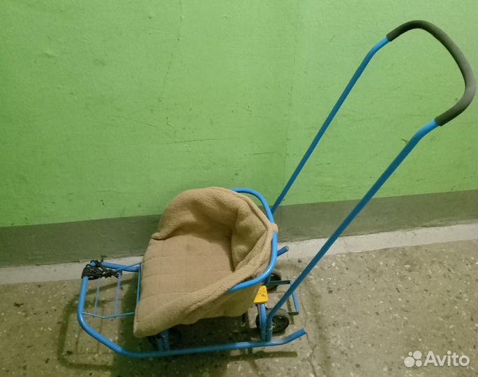 Детские санки на колесах бу