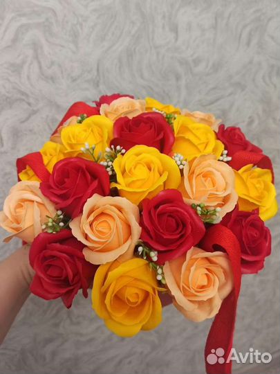 Букет из мыльных роз для мамы