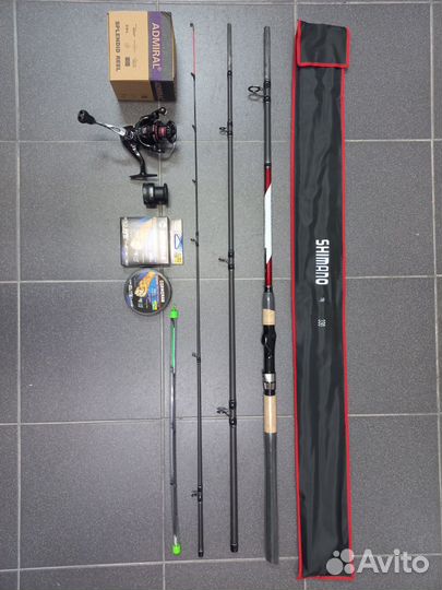 Фидерное удилище катушка шнур