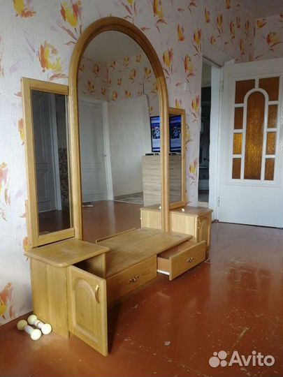 Зеркало трельяж натуральное дерево