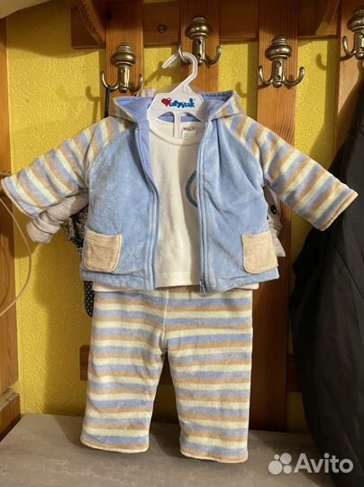 Костюм детский (тройка) демисезонный р. 56-62