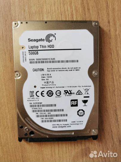 Жесткий диск для ноутбука 500 гб состояние нового