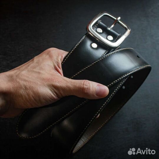 Мужской кожаный ремень