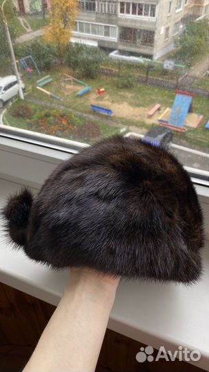 Шапка норковая женская