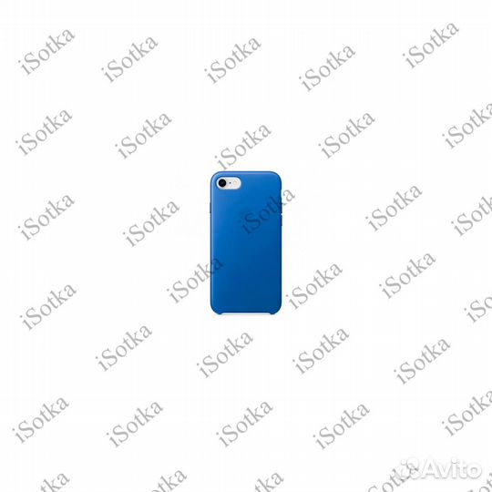 Чехол Apple iPhone 7 / 8 / Se (2020) Leather Case (синий)