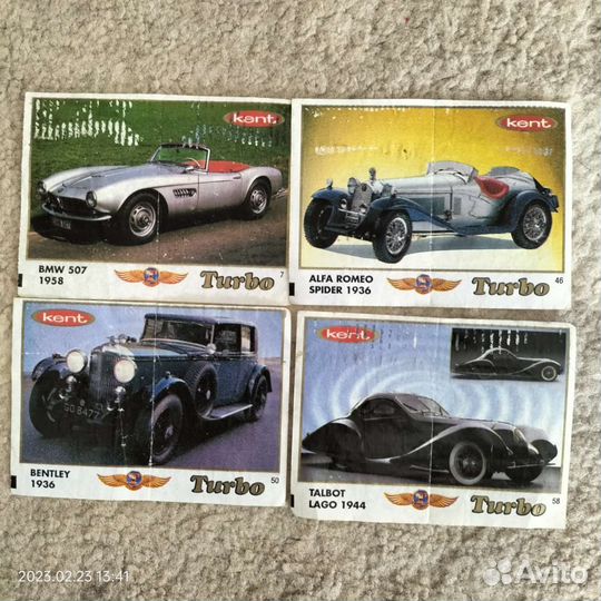 Вкладыши от жвачки турбо 90х