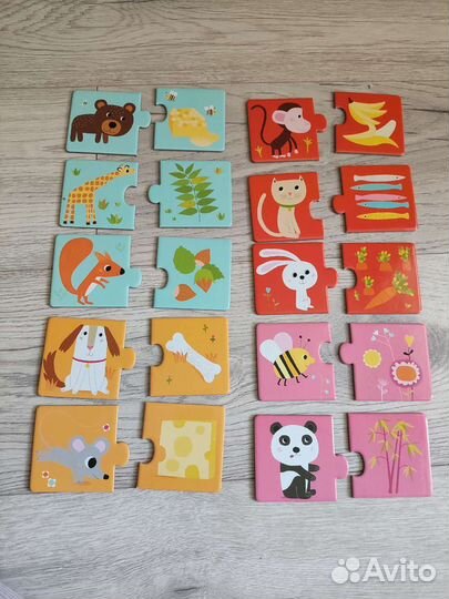 Пазл djeco duo кто что ест