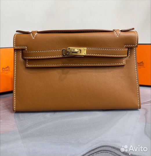 Сумка hermes kelly pochette swift