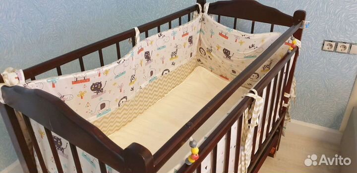 Бортики в детскую кроватку бу
