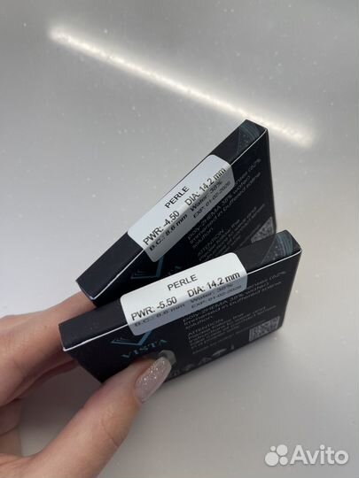 Линзы серые -5 новые