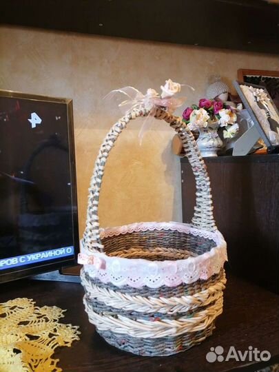 Корзина плетеная
