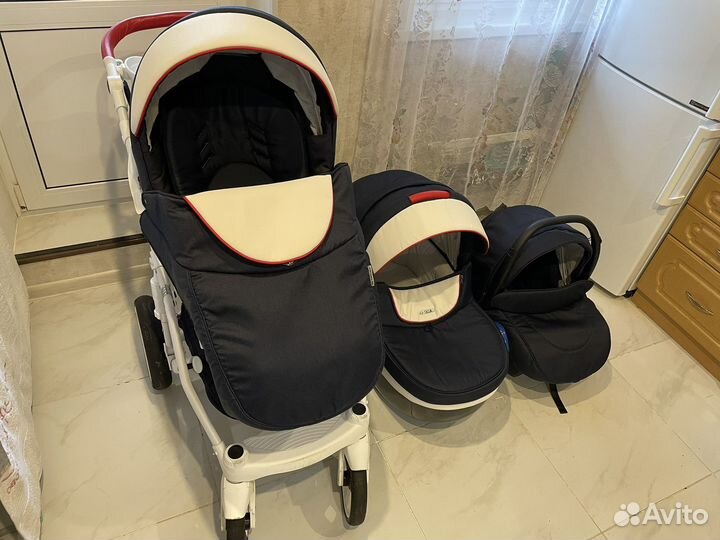 Коляска adamex monte carbon 3 в 1