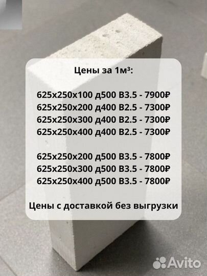 Газоблоки пораблок всех размеров Коттедж