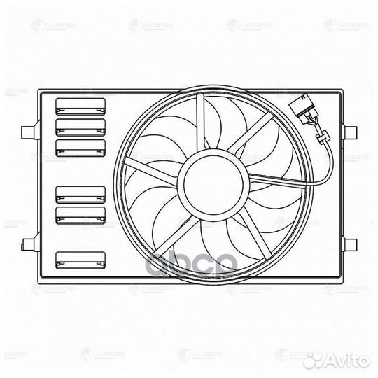 Э/вентилятор охл. для а/м Skoda Octavia A7 (13