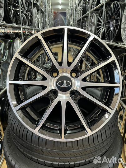 Диски литые R14 4*98 спицы на LADA