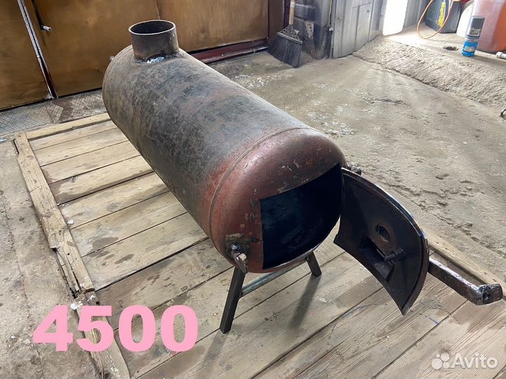 Печь, буржуйка из газ. баллона, печь для казана