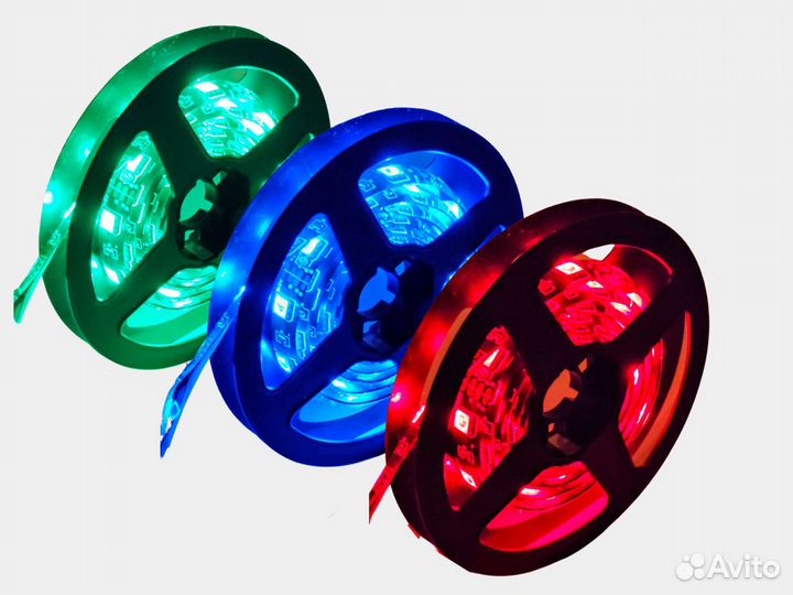 Светодиодная лента USB 5V,влагозащита,RGB,цветная