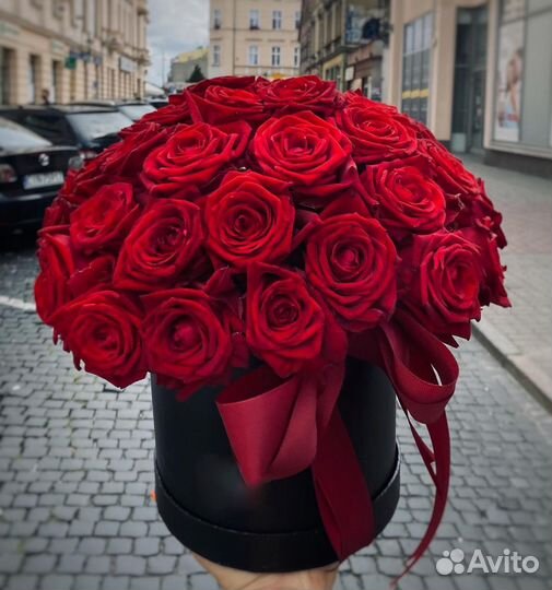 Букеты с WOW-Эффектом из Роз. Красные Розы