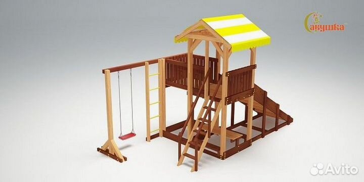 Игровой комплекс уличный качели лодочка доставка