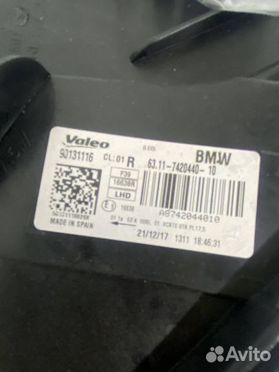 Фара правая BMW X2 F39 2017-н.в. Full Led