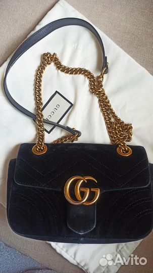 Сумка Gucci Women GG Marmont Velvet mini