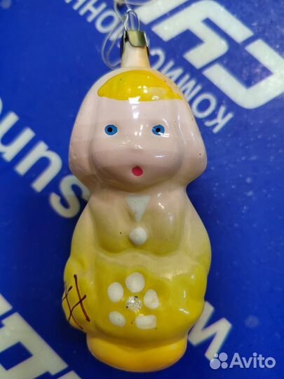 Ёлочная игрушка СССР. красная шапочка