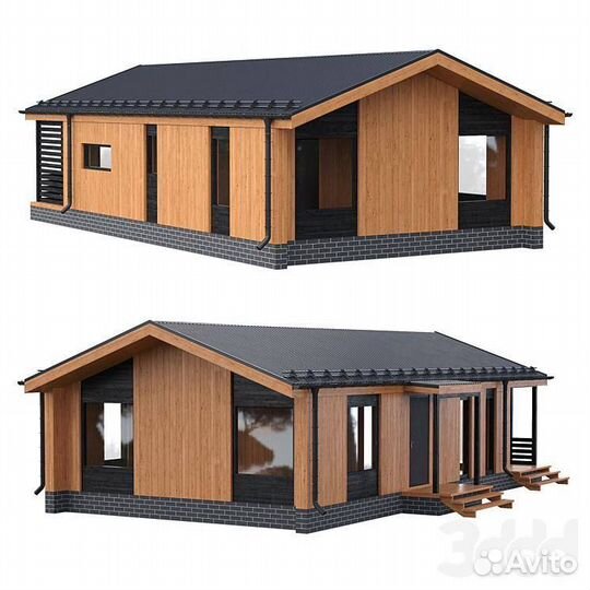 Каркасный дом Barnhouse 6,7х8,5