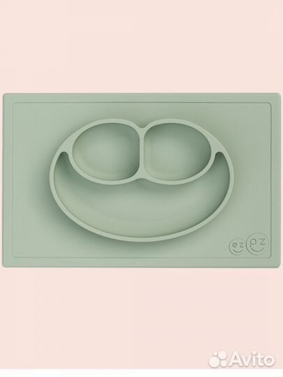 Силиконовая тарелка Happy mat ezpz