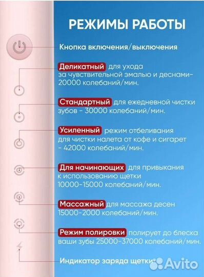 Электрическая зубная щетка взрослая элетрощетка
