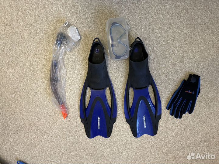 Ласты очки трубка перчатки