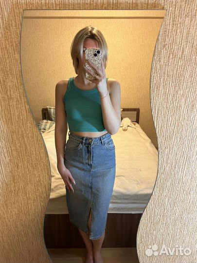 Юбка джинсовая