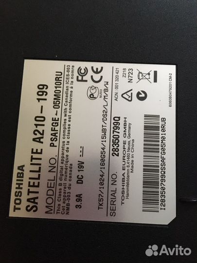 Toshiba satellite A210-199