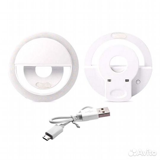 Селфи подсветка для съёмок с держателем