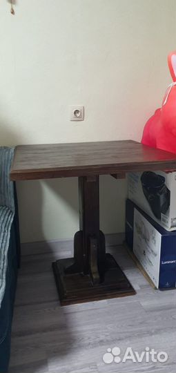 Стол, дерево - сосна, 750х750