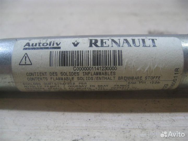 Преднатяжитель ремня правого Renault Scenic 3 (JZ