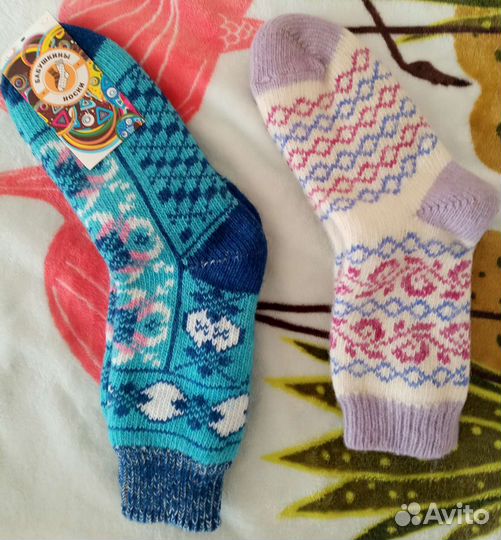 Шерстяные носки, новые, 38-40