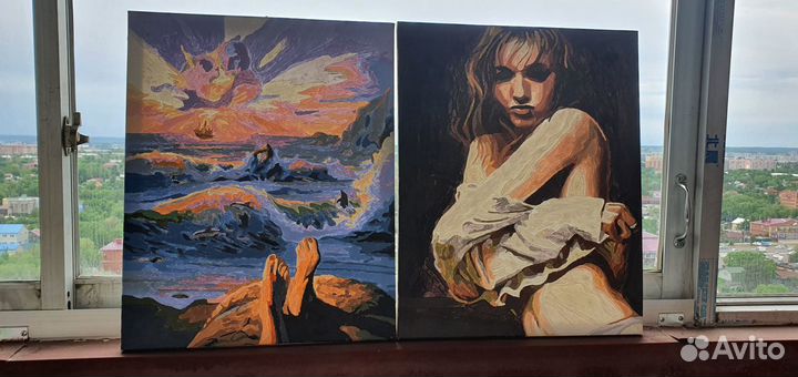 Нарисованные картины по номерам