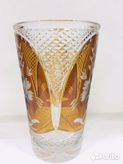 Ваза Цветной хрусталь Германия