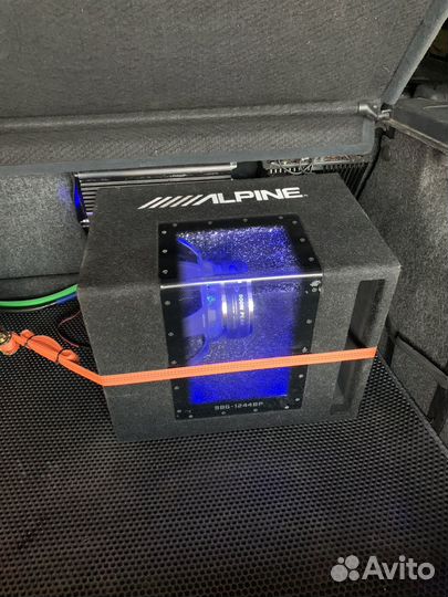 Сабвуфер alpine sbg 1244bp