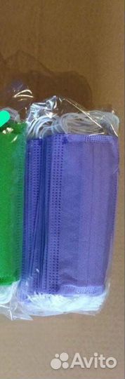 Маски фиолетовые / зеленые в ассортимете