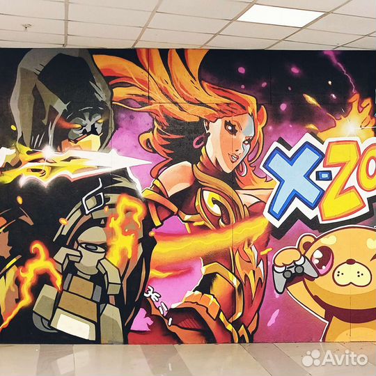 Роспись стен, граффити на заказ, услуги художника