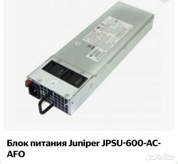 Коммутатор Juniper EX3400-24P и блоки питания